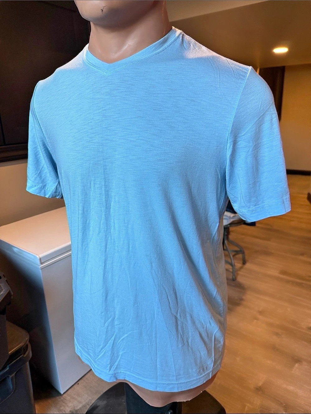 TravisMathew Men's Short Sleeve Tee Blue XL